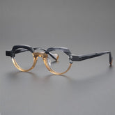 Mabon Retro Round Acetate Frame Round Frames Southood LeopardYellow