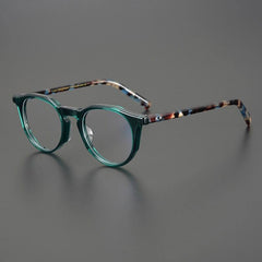 Magnus Vintage Acetate Glasses Frame Round Frames Southood Dark Green