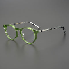 Magnus Vintage Acetate Glasses Frame Round Frames Southood Green