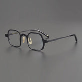 Mai Retro Titanium Eyeglasses Frame Rectangle Frames Southood Black