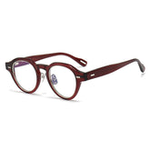 Mair Geometric Retro Acetate Glasses Frame Geometric Frames Southood Wine Red