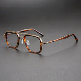 Majeed Retro Aviator Acetate Glasses Frame Aviator Frames Southood Leopard Bronze