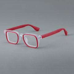 Malvin Acetate Square Eyeglasses Frame Rectangle Frames Southood Red