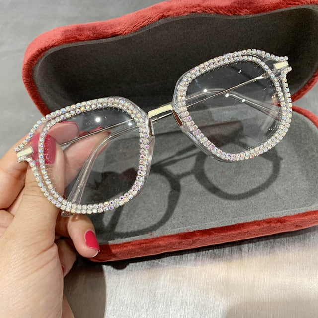 Rhinestone eyewear outlet