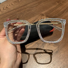 Mamie Vintage Rhinestone Eyewear Cat Eye Frames Mon 1820 AB