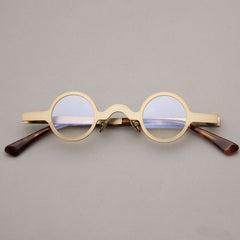 Marc Retro Small Round Glasses Frame Round Frames Southood Gold