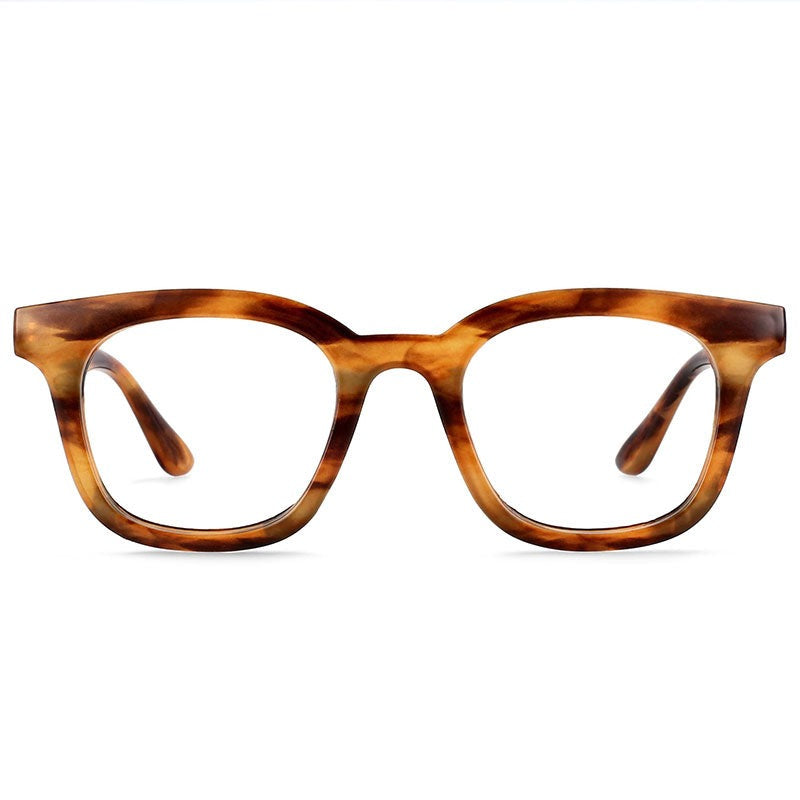 Marcus Retro Square Leopard Glasses Frame Rectangle Frames Southood
