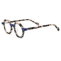 Marsh Acetate Vintage Round Glasses Frame Round Frames Southood Matte leopard