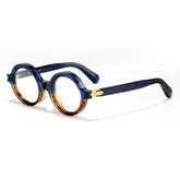 Mason Retro Acetate Glasses Frame Round Frames Southood Blue Brown