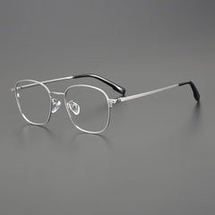 Mastin Ultra Light Vintage Titanium Glasses Frame Rectangle Frames Southood Silver
