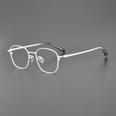 Mastin Ultra Light Vintage Titanium Glasses Frame Rectangle Frames Southood White