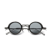 MB Round Titanium Glasses Frame With Magnetic Sunglasses Clips Round Frames Southood Light Gun