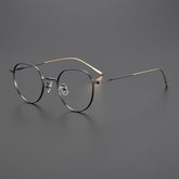 Meldon Vintage Titanium Eyeglasses Frame Geometric Frames Southood Coffe Gold