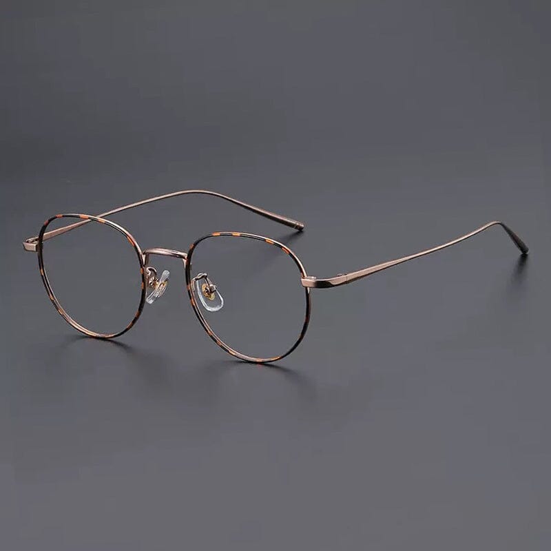 Meldon Vintage Titanium Eyeglasses Frame Geometric Frames Southood Leopard