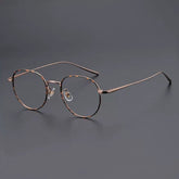 Meldon Vintage Titanium Eyeglasses Frame Geometric Frames Southood Leopard