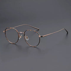 Meldon Vintage Titanium Eyeglasses Frame Geometric Frames Southood Leopard