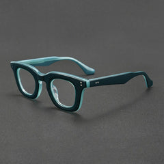 Melton Vintage Acetate Glasses Frame Rectangle Frames Southood Blue