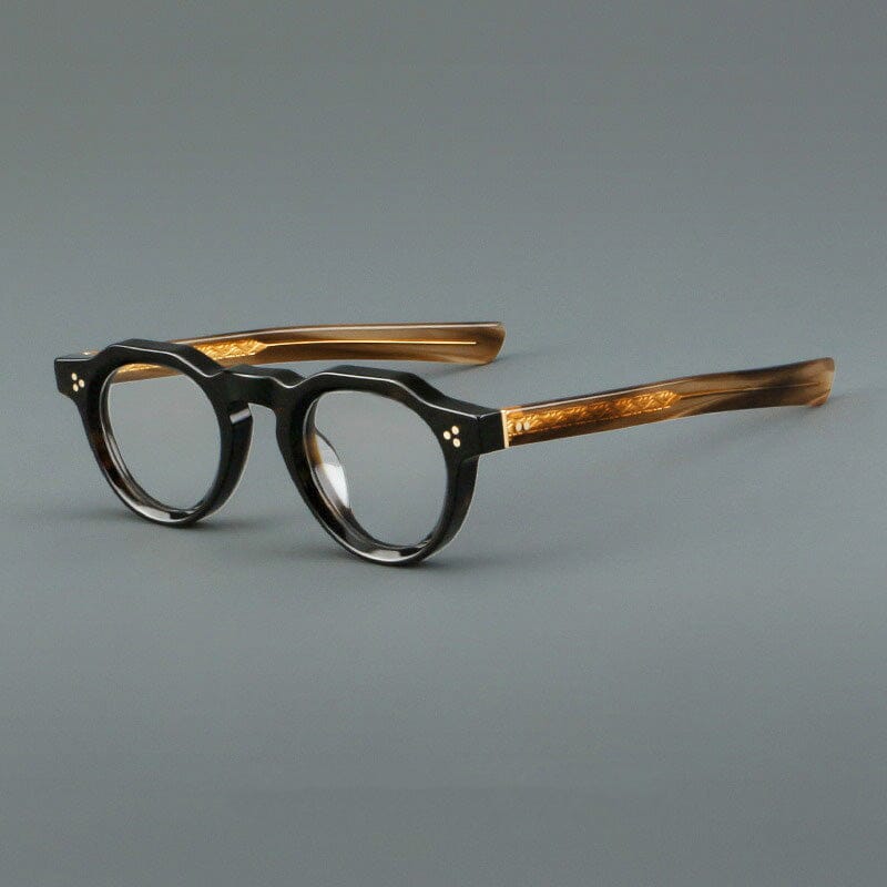 Mika Vintage Geometric Acetate Glasses Frame Geometric Frames Southood Leopard