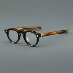 Mika Vintage Geometric Acetate Glasses Frame Geometric Frames Southood Leopard