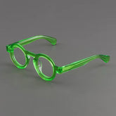 Milo Retro Round Acetate Glasses Frame Round Frames Southood Green
