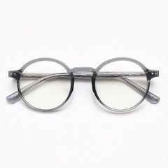 Mindy Vintage TR90 Round Eyeglasses Round Frames Southood Grey 