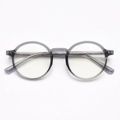Mindy Vintage TR90 Round Eyeglasses Round Frames Southood Grey