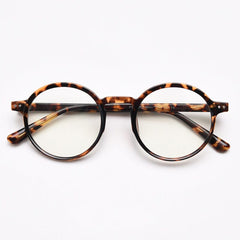 Mindy Vintage TR90 Round Eyeglasses Round Frames Southood Leopard 