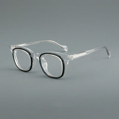 Moor Personalized Designer Acetate Eyeglasses Frame Rectangle Frames Southood Clear