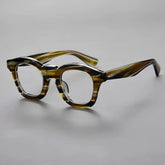 Mora Vintage Acetate Glasses Frame Oval Frames Southood Stripe Leopard