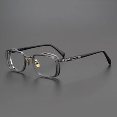 Mordred Sqaure Titanium Glasses Frame Rectangle Frames Southood Gun Gray