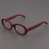 Mull Vintage Acetate Glasses Frame Oval Frames Southood Matte Red