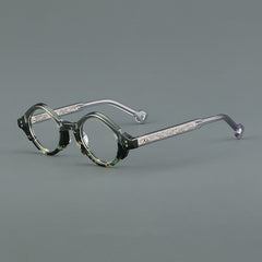 Munar Vintage Acetate Glasses Frame Geometric Frames Southood Gray Green