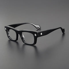 Myrna Acetate Rectangle Glasses Frame Rectangle Frames Southood Black