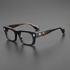 Myrna Acetate Rectangle Glasses Frame Rectangle Frames Southood Leopard
