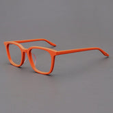 Myrna Acetate Rectangle Glasses Frame Rectangle Frames Southood Matte Orange