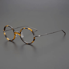Namiyo Vintage Titanium Round Eyeglasses Frame Round Frames Southood Tortoiseshell