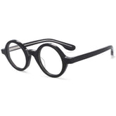 Nat Round Retro Acetate Optical Glasses Frame Round Frames Southood black