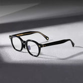 Nathaniel Vintage Acetate Eyeglasses Frame Geometric Frames Southood Black
