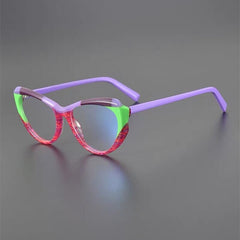 Nayeli Vintage Acetate Cat Eye Glasses Frame Cat Eye Frames Southood Purple Red