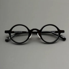 Neal Retro Round Glasses Frame Round Frames Southood Black