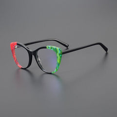 Nidaly Acetate Cat Eye Glasses Frame Cat Eye Frames Southood Red