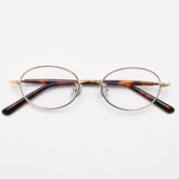 Nikki Vintage Oval Eyeglasses Frame Browline Frames Southood Gold