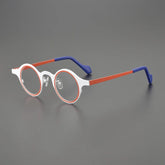 Nisi Titanium Round Glasses Frame Round Frames Southood White