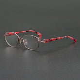 Noah Acetate Alloy Glasses Frame Oval Frames Southood Rose Gold