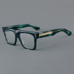 Norm Vintage Square Acetate Glasses Frame Rectangle Frames Southood C5 Green