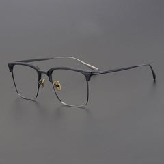 Oates Titanium Glasses Frame Rectangle Frames Southood GunBlack