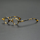 Obed Vintage Small Acetate Frame Round Frames Southood Yellow Leopard