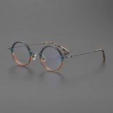 Ocean Ultralight Acetate Titanium Glasses Frame Round Frames Southood Blue Brown