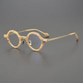 Okes Round Titanium Glasses Frame Round Frames Southood Yellow