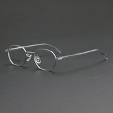 Olmo Retro Titanium Eyeglasses Frame Oval Frames Southood Silver